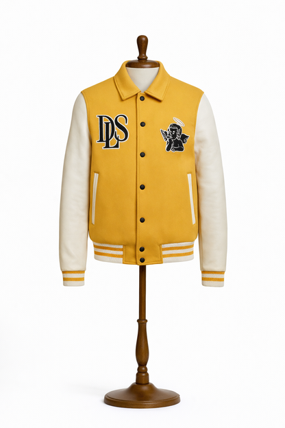 Tailored Varsity Jacket - Papaya Premiére