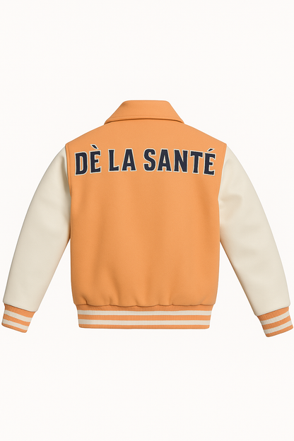 Tailored Varsity Jacket - Papaya Premiére