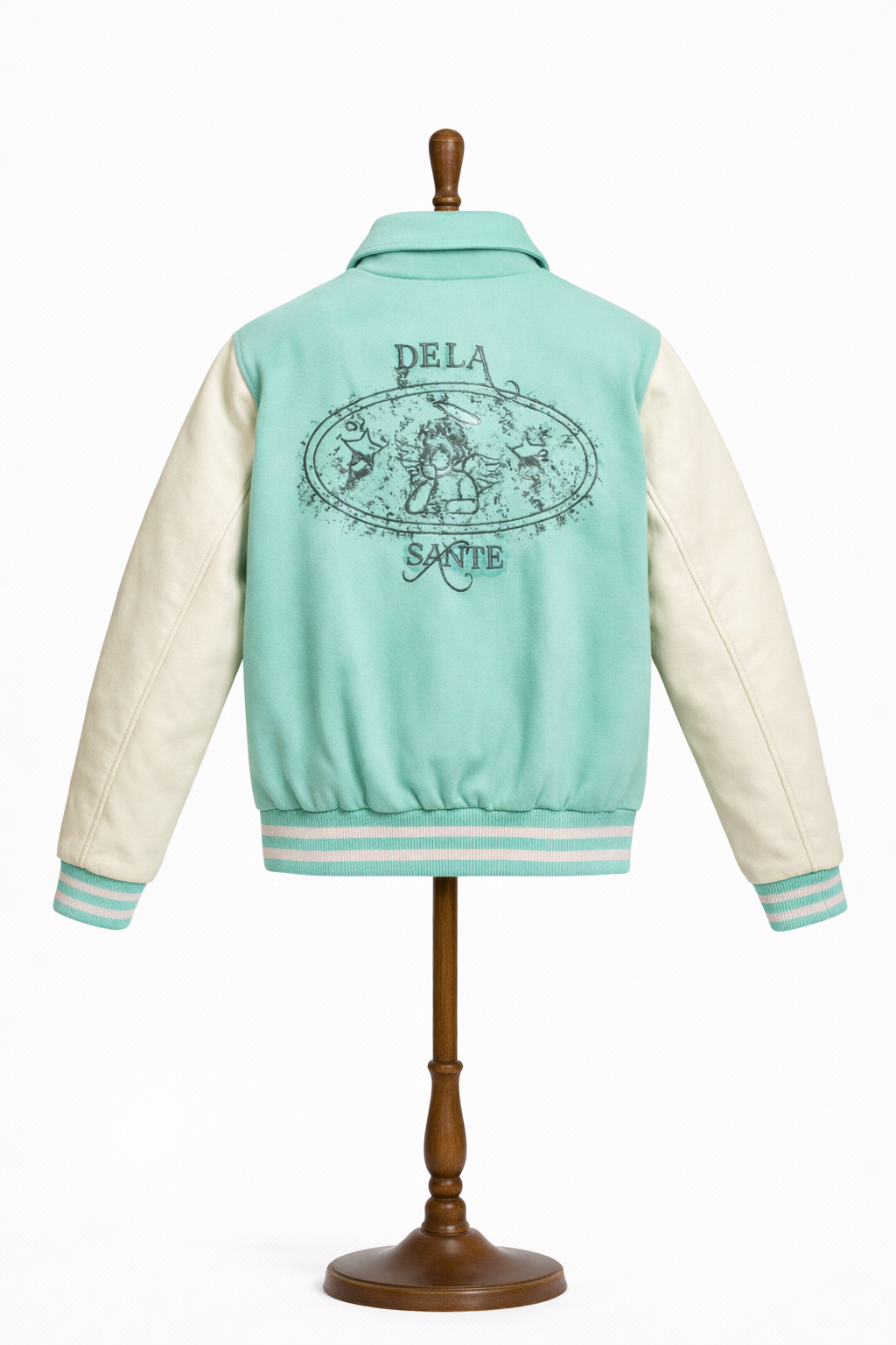 Tailored Varsity Jacket - Bleu Cèleste