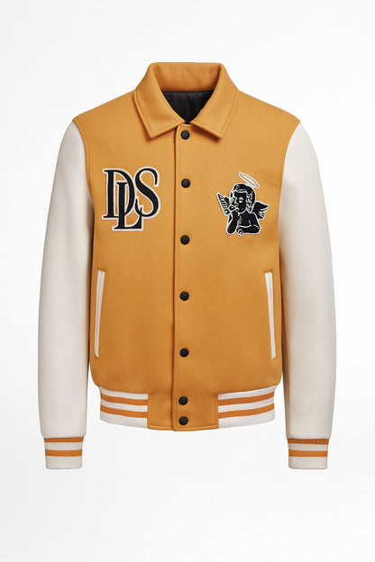 Tailored Varsity Jacket - Papaya Premiére